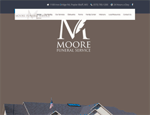 Tablet Screenshot of moorefuneralservice.com